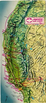 PAL Route Map (Courtesy of SFO Museum) PAL Route Map (Courtesy of SFO Museum)