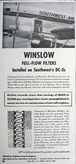 1955 Ad for Winslow Filters (Submitted by Dan Veenstra) 1955 Ad for Winslow Filters (Submitted by Dan Veenstra)
