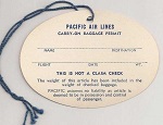 Back of Carry-On Baggage Permit (Submitted by Jim Johnson) Back of Carry-On Baggage Permit (Submitted by Jim Johnson)