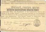 FCC Radio Operators Permit (Submitted by Richard Ayres)