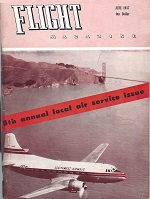 Cover of Flight Magazine June 1957 (Submitted by Marian Wilson) Cover of Flight Magazine June 1957 (Submitted by Marian Wilson)