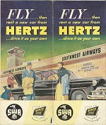 Hertz Rent-a-Car & Southwest Airways Coop Promo (Submitted by Matt Doherty) Hertz Rent-a-Car & Southwest Airways Coop Promo (Submitted by Matt Doherty)