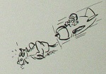 Humorous art from 1944 SWA Thunderbird Field pilot training program (Submitted by Fred Lopez) Humorous art from 1944 SWA Thunderbird Field pilot training program (Submitted by Fred Lopez)