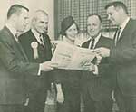 L-R Paul Goldman, ???, Joyce Tawes, ???, Walt Rollins (Submitted by Fred Lopez)