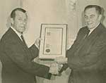 L-R California Senator Harry White & Carl Christensen (Submitted by Fred Lopez)