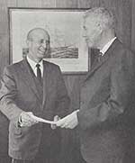 L-R Stewart Lipton, Air Transporttion Assn, & PC's Donald Welch (Submitted by Fred Lopez)