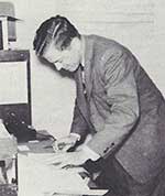George Warfel, Director of Communications - 1953 (Submitted by Fred Lopez)