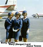 L-R Betty Griffin, Mary (Berger) Lord, Joyce Tawes (Submitted by Fred Lopez)