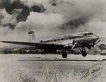 1947 - Captain Ernie Clark landing a DC3