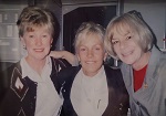 Ernie Clarks daughters L-R Sharon, Julie & Judy 