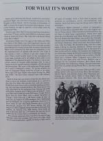 Article 'For What It's Worth (Submitted by Sharon Clark DeVos)